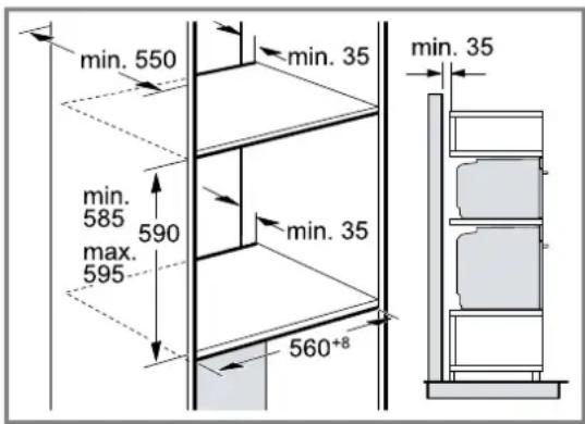 NEFF B55CS26N0K - Einbau von zwei Geräten übereinander - 1