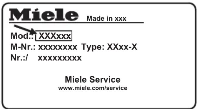 MIELE WW 600-90 CH - EPREL-Datenbank - 1