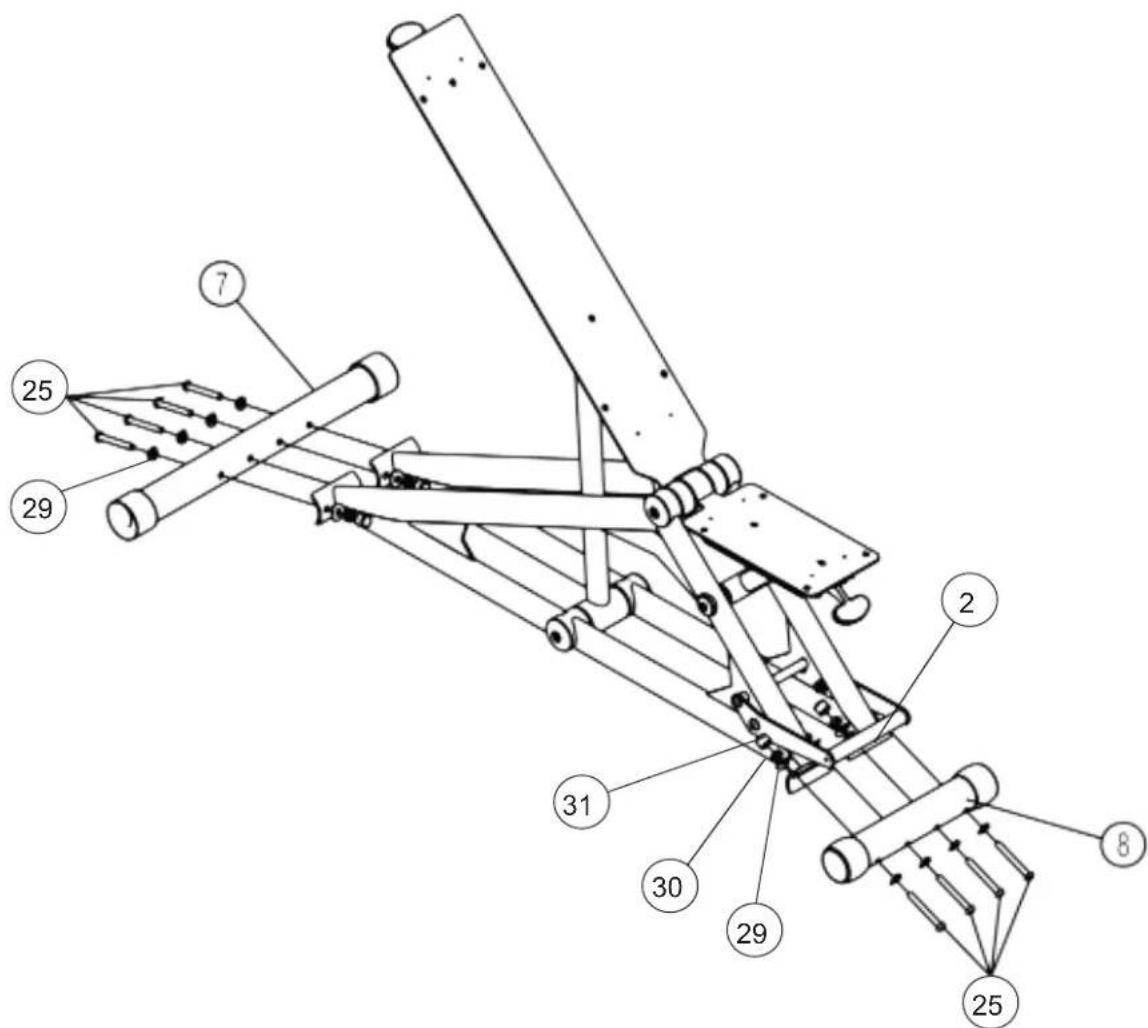 TAURUS 1170 - Step 1: Mounting the feet - 1