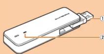 HUAWEI Speed USB STICK U01 - 各部の名称と機能 - 1
