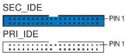 SEC_IDE PIN 1 PRI_IDE PIN 1