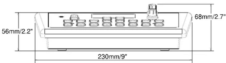 56mm/2.2" 230mm/9" 68mm/2.7"
