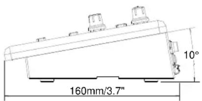 160mm/3.7" 10°