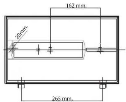 162 mm. 20mm. 265 mm.