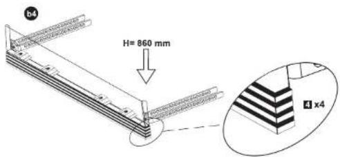 b4 H= 860 mm 4 x4