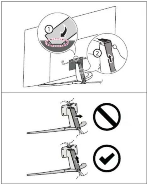LG 60UT640S0ZB - Befestigung des Fernsehers an einer Wand - 3
