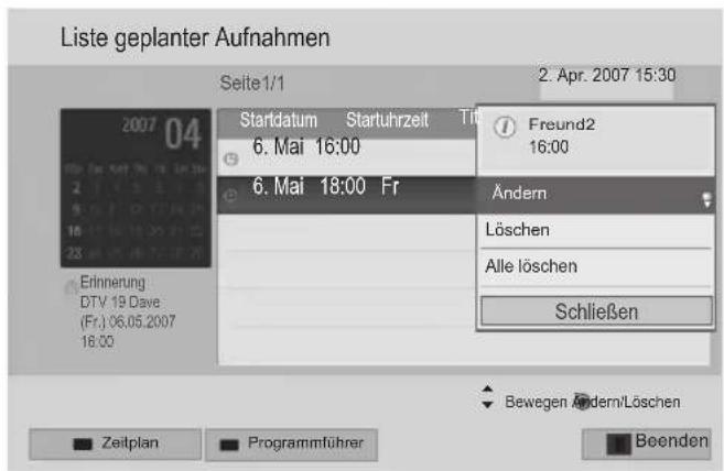 LG 55LW551C - Aufnahmeliste - 2