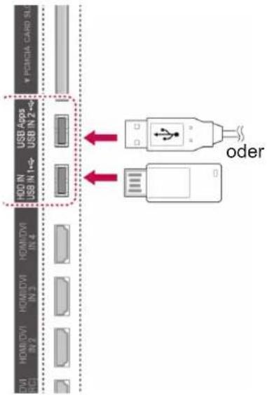 LG 55LW551C - Anschluss eines USB-Geräts - 1