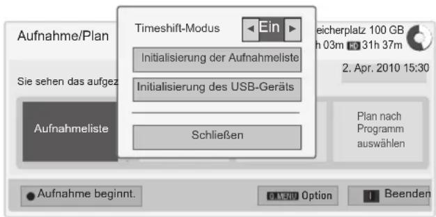 LG 55LW551C - Änderung bei Timeshift-Modus während der Nutzung Digitale Videoaufnahme - 1