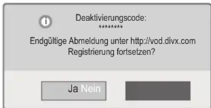 LG 55LW551C - Deaktivierung der DivX-Funktion - 1