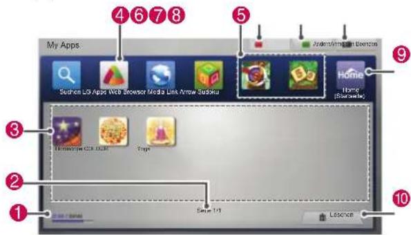 LG 55LW551C - Verwenden von My Apps - 1
