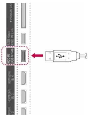 LG 55LW551C - Anschließen von USB-Speichergeräten - 1