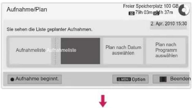 LG 55LW551C - Aufnahmeliste - 1