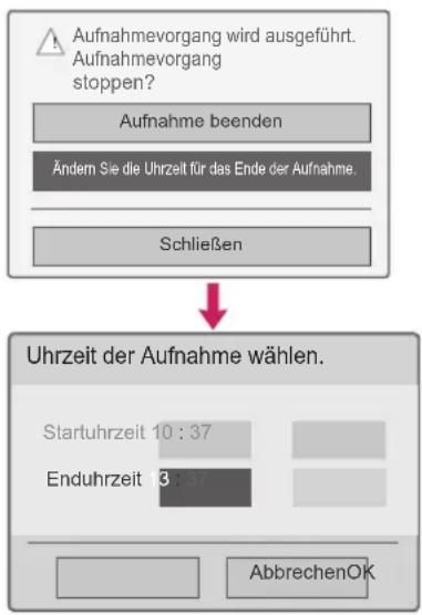 LG 55LW551C - Aufnahmeendzeit ändern - 1