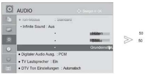 LG 55LE531C - TONEINSTELLUNGEN ZURÜCKSETZEN - 1