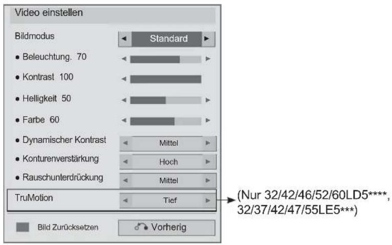 LG 55LE531C - ■ Bei Auswahl der Option Video-Wiedergabe einstellen - 1
