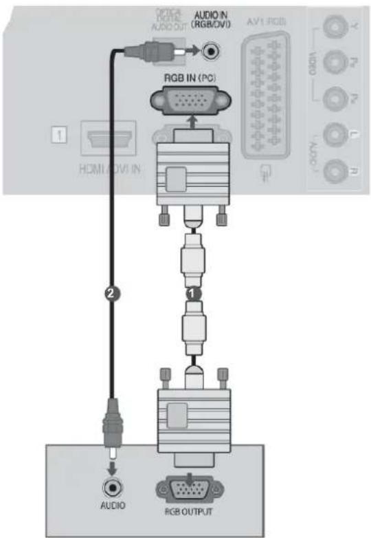 LG 55LE531C - BEI ANSCHLUSS ÜBER EIN D-SUB-15-PIN-KABEL - 1