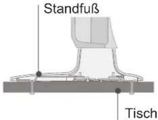 LG 47LD650H - BEFESTIGUNG DES TV-GERÄT AN EINEM TISCH - 2