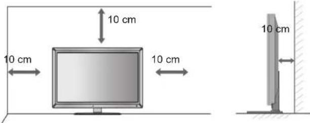 LG 47LD650H - AUFSTELLEN MIT EINEM TISCHSTANDFUSS - 1