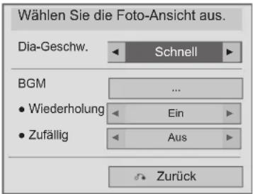 LG 47LD650H - ■ Auswahl von Foto-Ansicht-Einstellungen - 1
