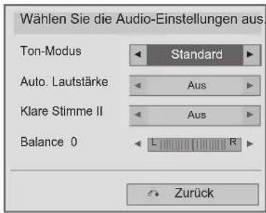 LG 47LD650H - ■ Auswahl von Audio-Einstellungen - 1
