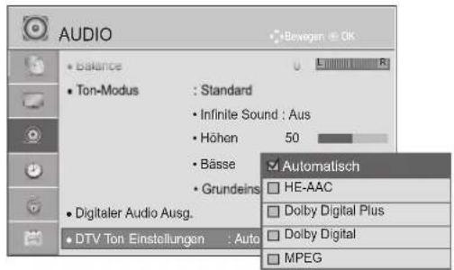 LG 47LD650H - DTV-AUDIOEINSTELLUNG (NUR IM DIGITALMODUS) - 3