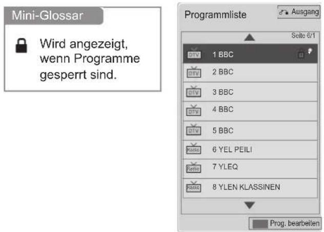 LG 47LD650H - AUSWÄHLEN DER PROGRAMMLISTE - 1