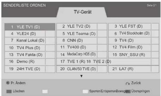LG 47LD650H - SENDERLISTE ORDNEN - 2