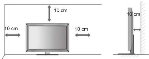 LG 47LD650H - AUFSTELLEN MIT EINEM TISCHSTANDFUSS - 1