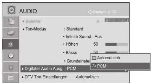 LG 47LD650H - AUSWÄHLEN DES DIGITALEN AUDIO-AUSGANGS - 3