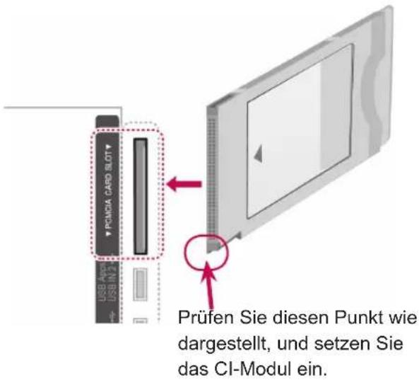 LG 42LW551C - Anschluss eines CI-Moduls - 1
