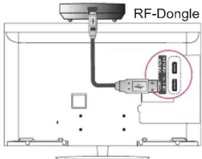 LG 42LW551C - RF-Dongle installieren - 2