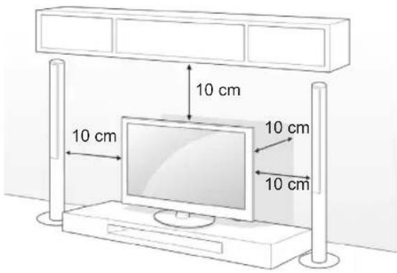 LG 42LW551C - Montage auf einem Tisch - 1
