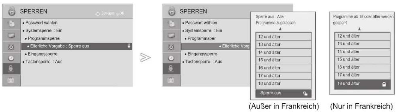 LG 42LD320B - KINDERSICHERUNG (NUR IM DIGITALMODUS) - 1