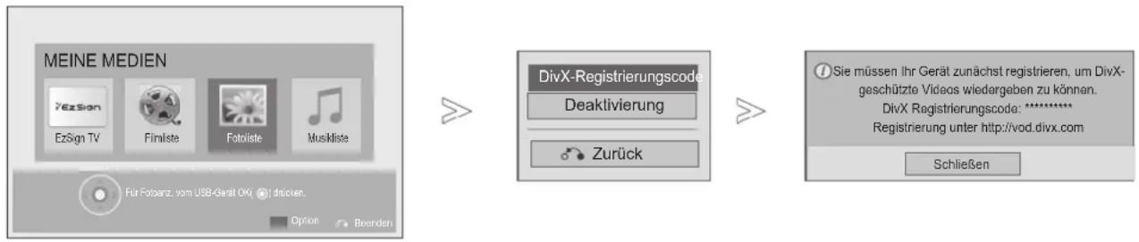 LG 42LD320B - DIVX REGISTRIERUNGSCODE - 1