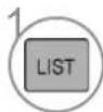 LG 42LD320B - ■ Anzeigen der Programmliste - 1