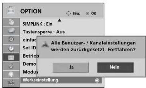 LG 37LH201C - Zurücksetzen auf werkseitige Grundeinstellung (Initialisieren) - 3