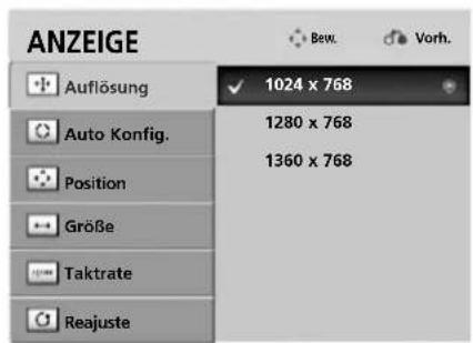 LG 37LH201C - Auflösung einstellen - 3