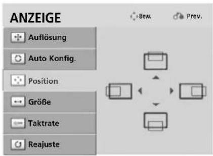 LG 37LH201C - Position, Größe und Taktrate des Bildes anpassen - 2