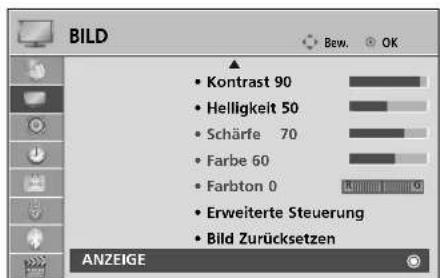 LG 37LH201C - Position, Größe und Taktrate des Bildes anpassen - 1