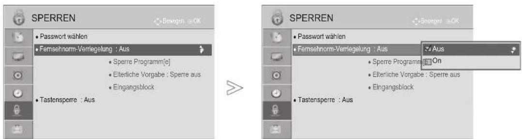 LG 37LD322H - KENNWORT- UND SPERRSYSTEM EINSTELLEN - 1