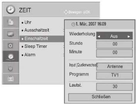 LG 37LD322H - AUTOMATISCHE TIMER-EINSTELLUNG EIN/AUS - 3
