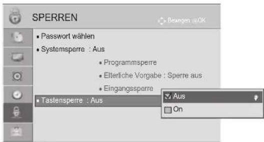 LG 37LD322H - TASTENSPERRE - 2