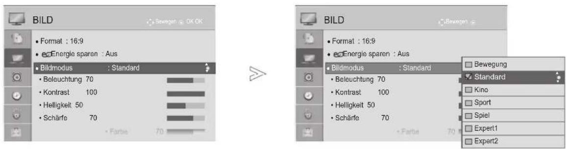 LG 37LD322H - Bildmodus - Voreinstellung - 1
