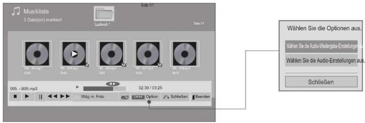 LG 37LD322H - Verwendung der Funktion Musikliste, Wiedergabe - 1