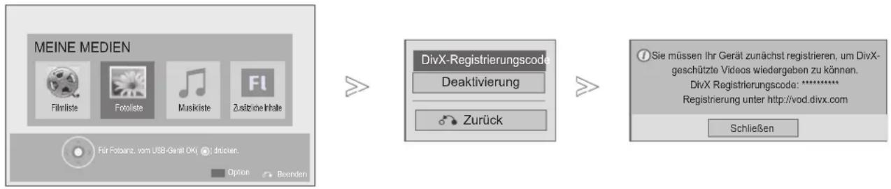 LG 37LD322H - DIVX REGISTRIERUNGSCODE - 1