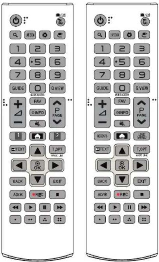 LG 65UJ652T - Remote control - 2