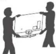 LG 65UJ652T - Lifting and moving the TV - 3
