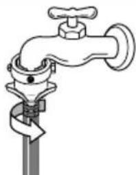 LG WFT7700 - Fixing the connector to the water supply hose - 1