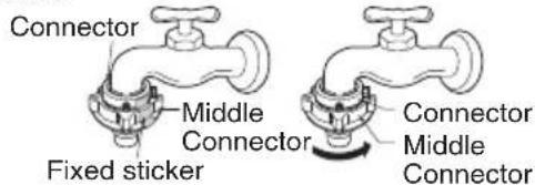 LG WF-T80FS - Fixing Upper Connector and Middle Connector - 1